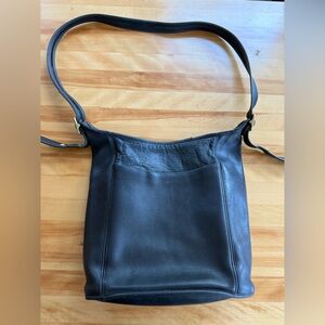 Vintage Coach legacy Black Leather Slim Duffle